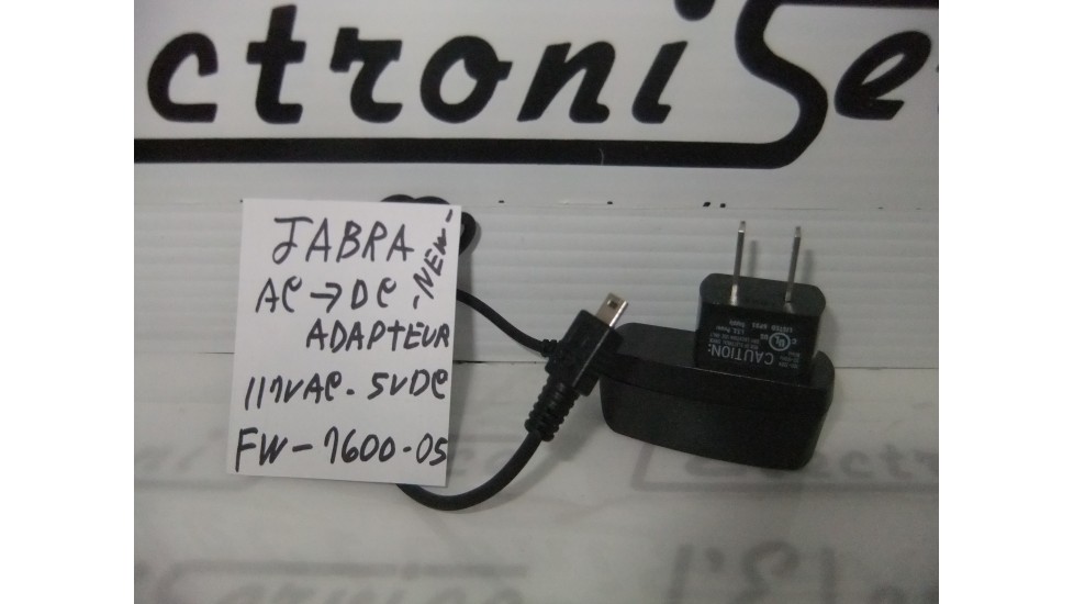 Jabra FW-7600-05 adaptor 120 vac to 5VDC